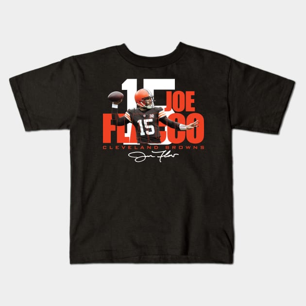 Joe 15 Flacco Kids T-Shirt by Nagorniak